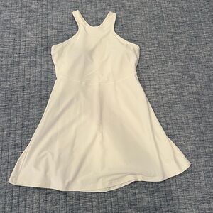 Old Navy Cream Halter A-line Mini Dress